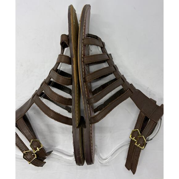 Sam Edelman Chocolate Brown Gilda Gladiator Sandals Size 10 Strappy Retail $110 - Picture 3 of 7
